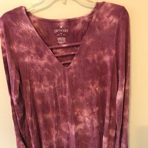 Victoria’s Secret Soft& Sexy Top Pink Long Sleeve